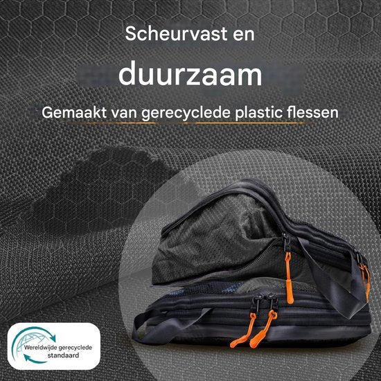 Cubes d'emballage avec compression pour la valise et le sac à dos, sac d'emballage inclus, Midnight Escape - Noir