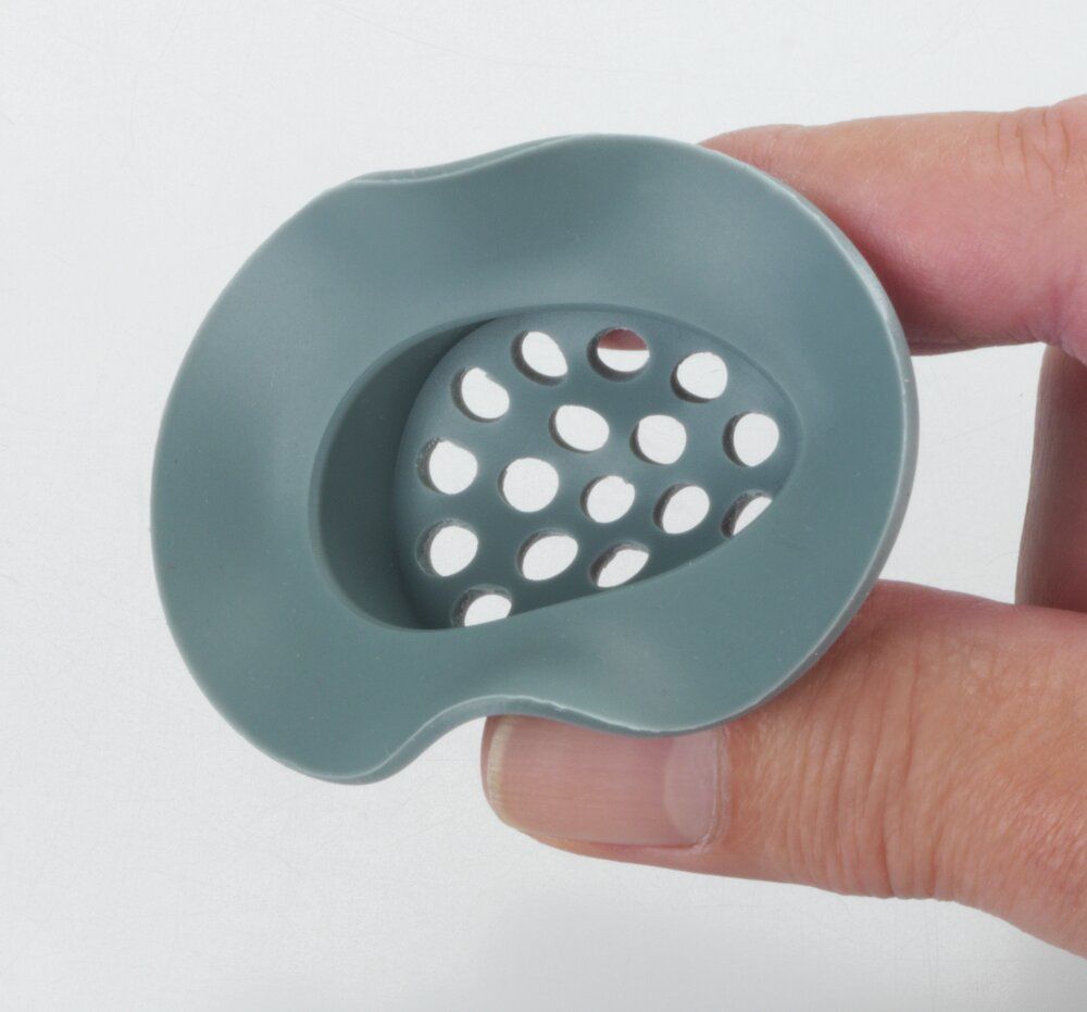WENKO Milis Filtre de siphon Gris - Ø 7 cm - Silicone