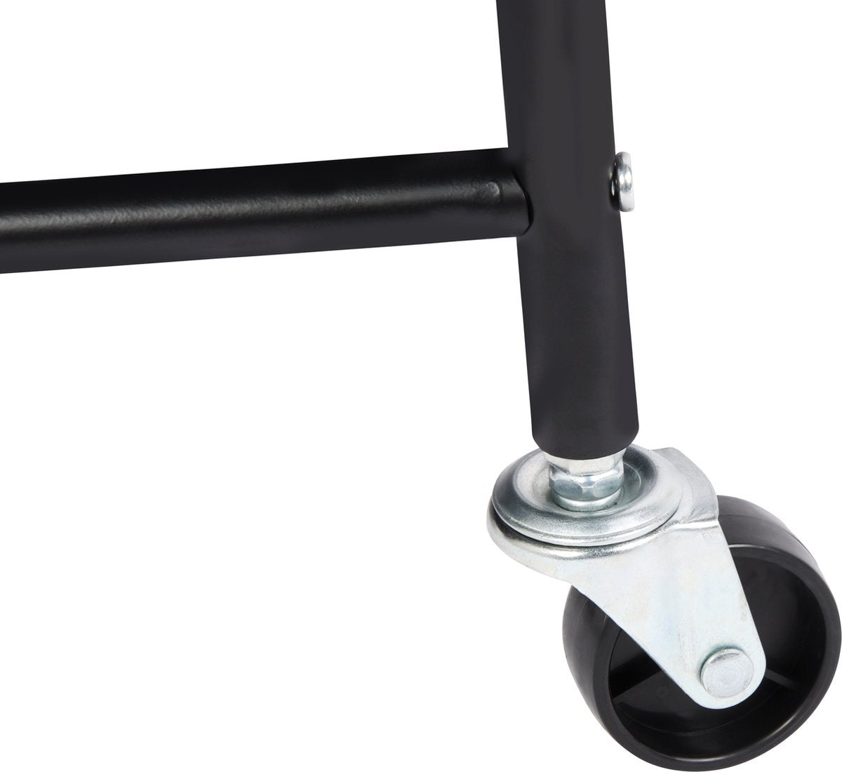 Niceey Panier à linge sur roulettes - 3 compartiments extensibles - Noir