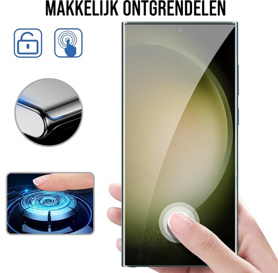 Protection d'écran Podec pour Samsung Galaxy S23 Ultra - Verre de protection trempé - Transparent et résistant aux rayures - Protection d'écran en verre trempé - 3 pièces