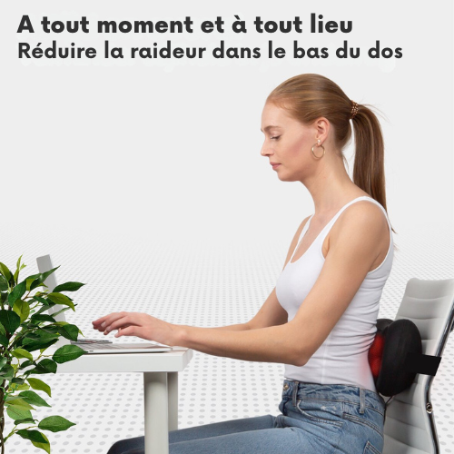 Appareil de massage de la nuque et appareil de massage du dos Auronic - fonction chaleur - électrique - noir/gris