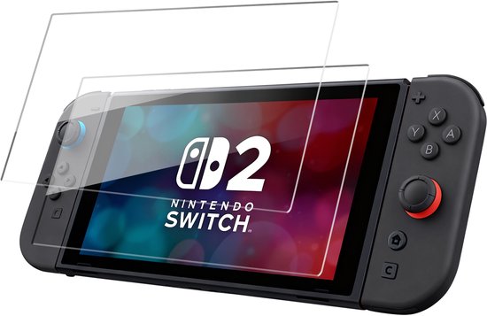 Podec - Lot de 3 protections d'écran pour Nintendo Switch 2 - Protections d'écran en verre trempé