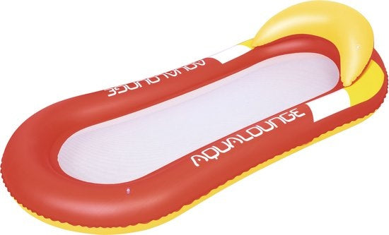 Bestway Opblaasbaar Loungebed met Netbodem - 160 x 84 CM - Max. 90KG - Incl. Reparatiesticker - Vinyl - Rood of Blauw