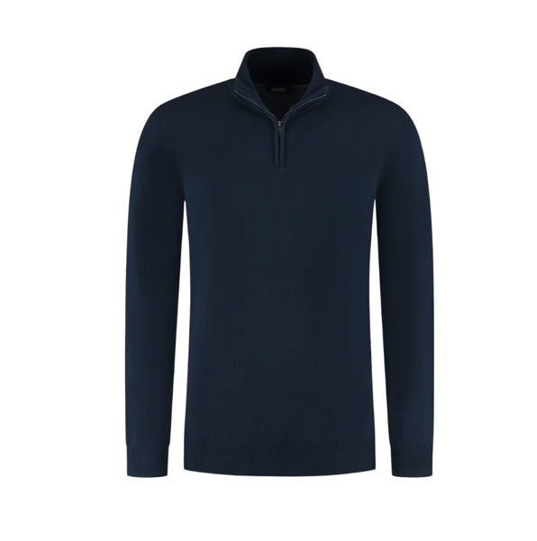 Boston Brothers - Pull demi-fermé - Marine - Taille S