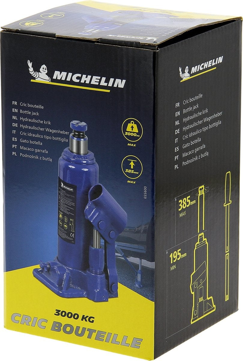 Cric Pot Michelin - Cric hydraulique - Capacité de levage 3T