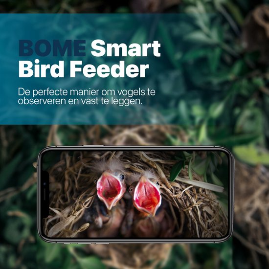 Maison d'oiseau avec caméra et audio - Maison d'oiseau suspendue - Bois - Nichoir - Double panneau solaire