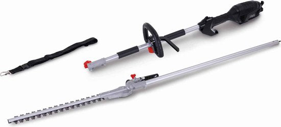 Taille-haie télescopique électrique Scheppach ETHT1000 - 1 000 W - Épaisseur des branches : Ø 20 mm - Avec bandoulière - Longueur totale de 2 590 mm pour travailler facilement en hauteur