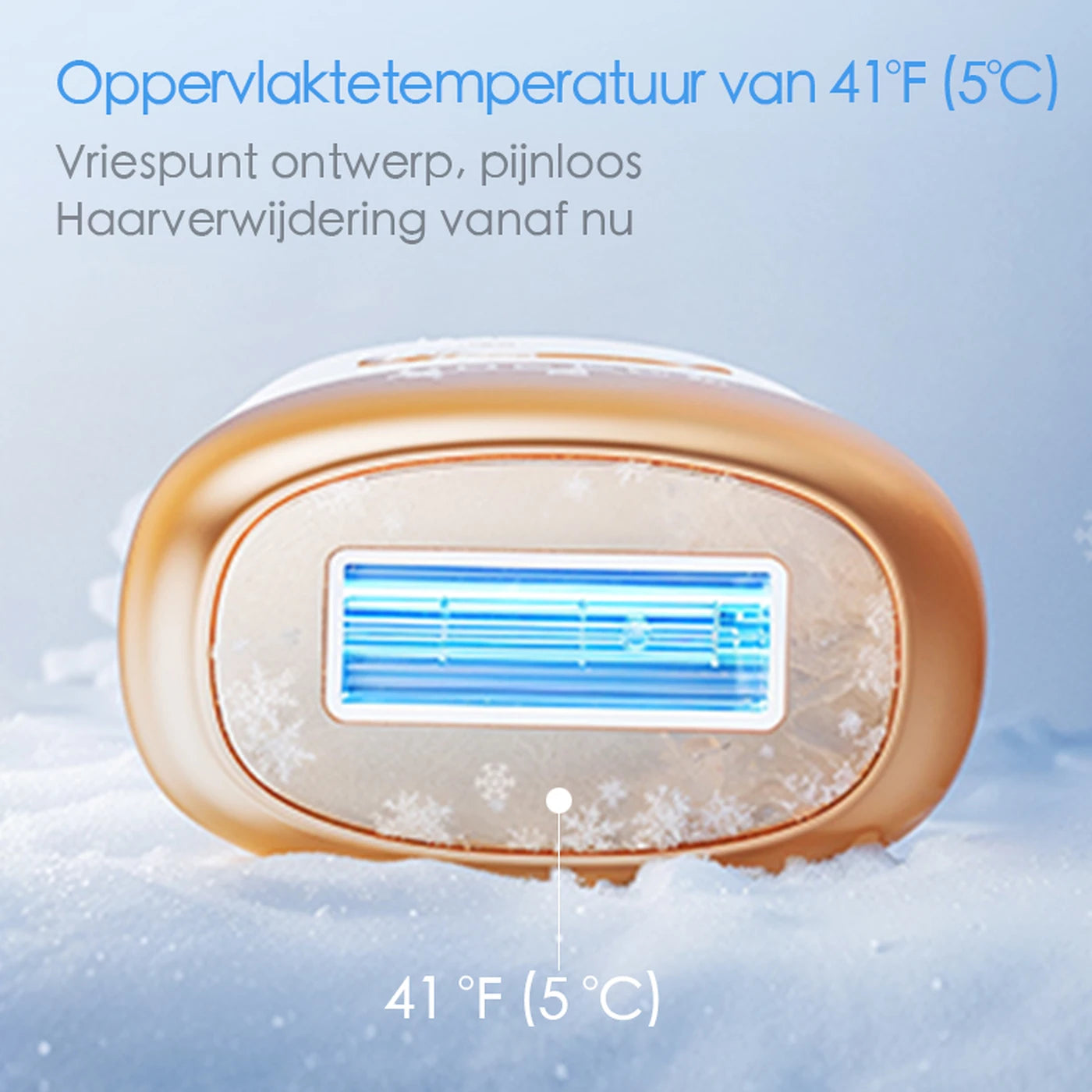 Appareil d'épilation IPL Qiweiny CT05 - Refroidissement par glace - 9 niveaux d'intensité - 3-en-1 - Blanc
