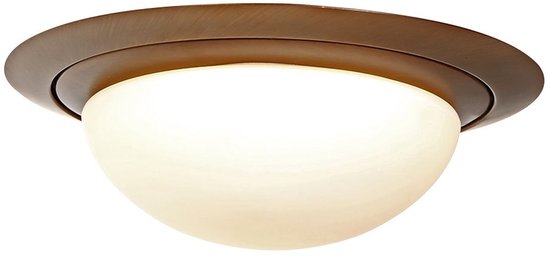 Plafonnier Steinhauer Ikaro 1365BR bronze Ø 24 cm - intensité réglable en 4 niveaux, adapté à un usage intérieur, en métal et verre de haute qualité