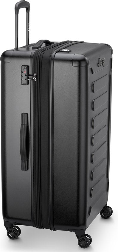Valise Jeep Extra Large 80 cm extensible, noire