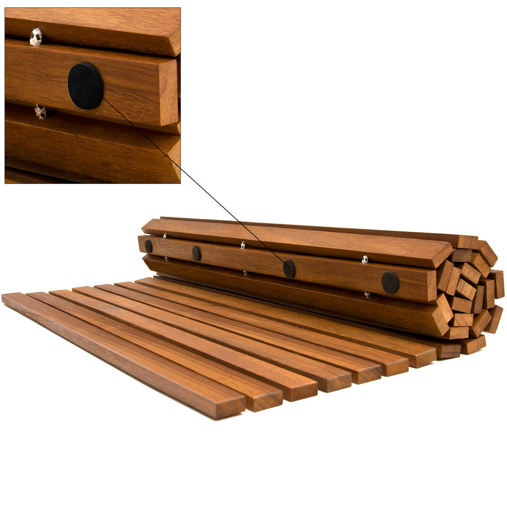 Tapis de bain - Casaria - Bois d'acacia - Certifié FSC - 80 x 50 cm