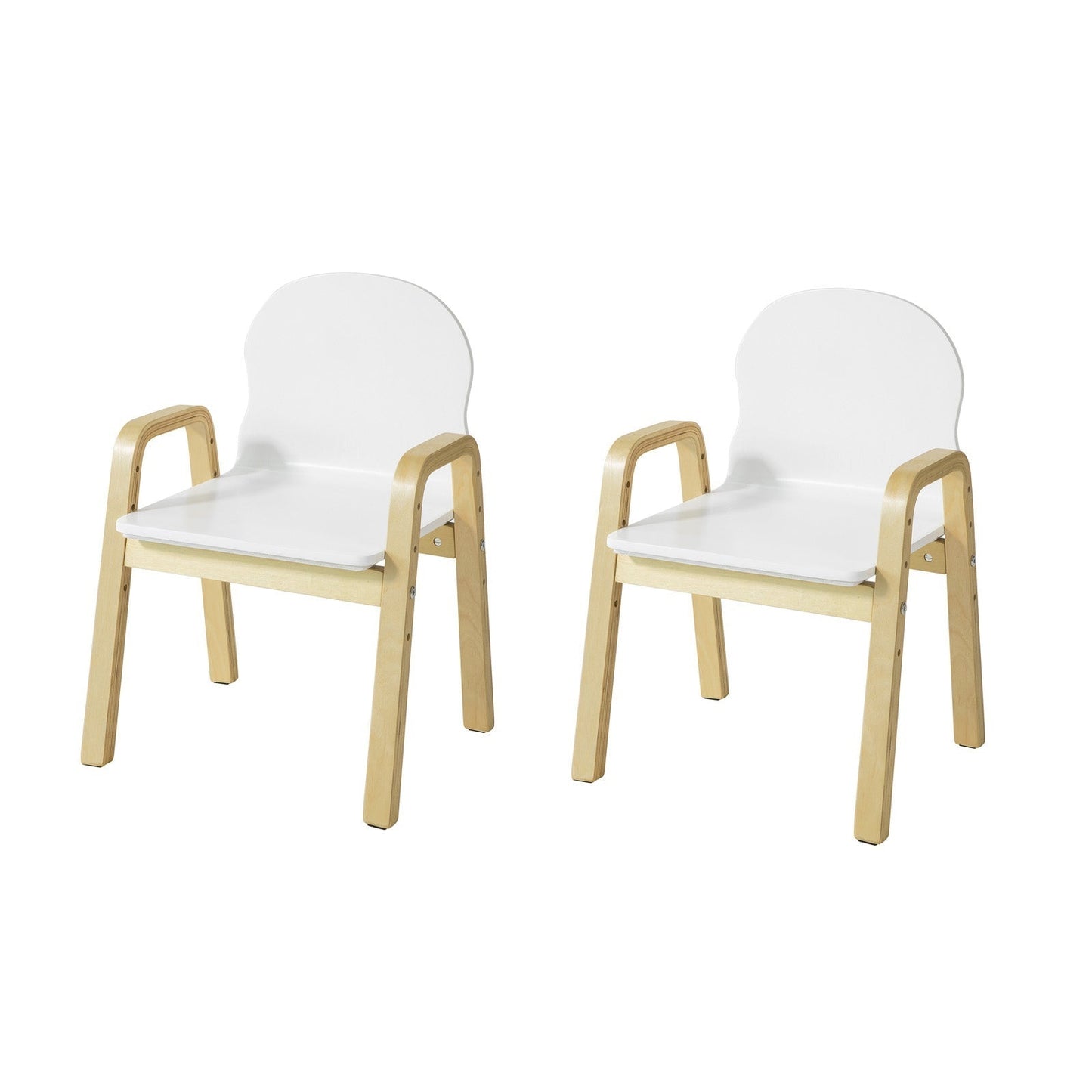 SoBuy Set de 2 chaises hautes - Plastique - Hauteur d'assise réglable 23-35 Cm