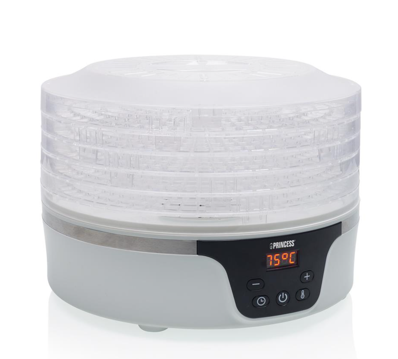 Déshydrateur alimentaire Princess 5 tiroirs - 380 W - Ø 29 cm - Blanc