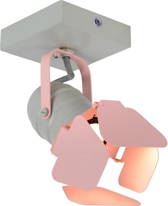 Lucide PICTO - Spot de plafond (lampe de plafond) pour chambre d'enfant - 1xGU10 - Rose