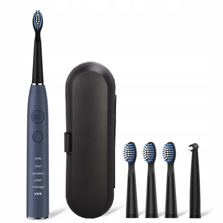 Étui Seago SG-575 noir - Pour brosse à dents sonique - Avec un compartiment pouvant accueillir 5 embouts