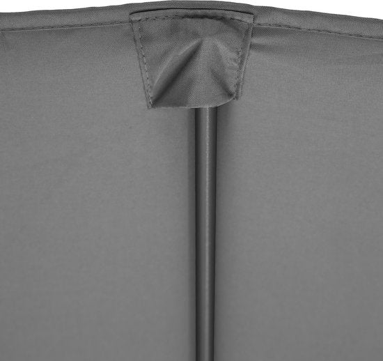 tectake® - Parasol double Silia - Parasol de terrasse - Parasol XXL - gris - 404256