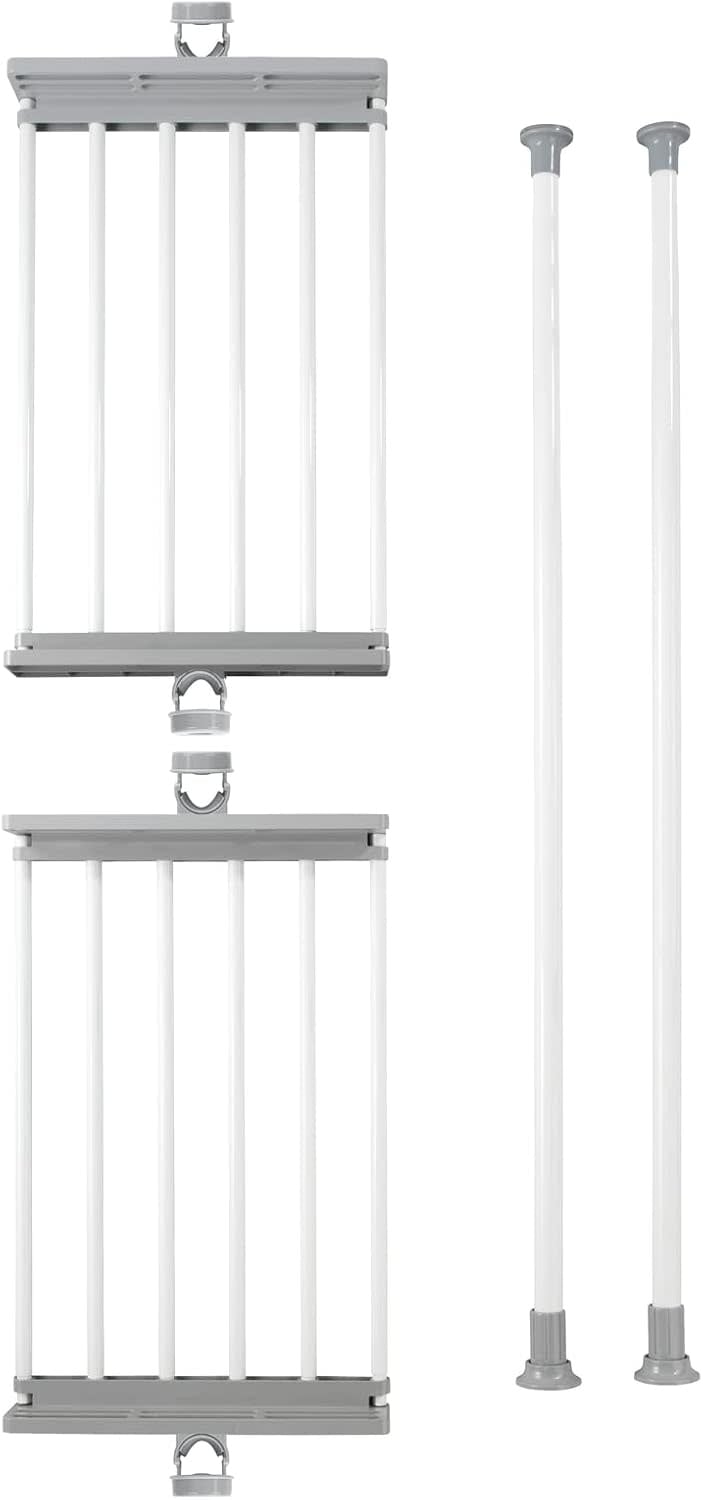 Système de penderie télescopique Wenko Herkules Twin, blanc - 73-120 x 165-300 cm