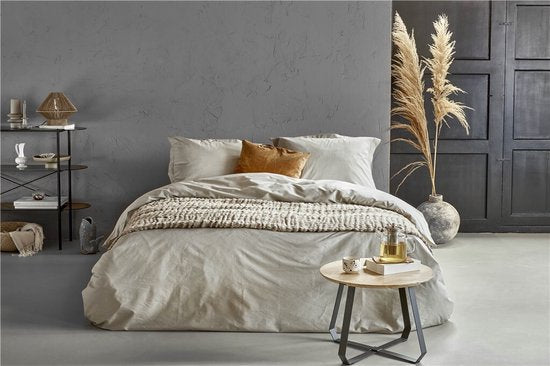 Walra Housse de couette Forever Cotton - 140x220 - 100% Percale de coton - Sand