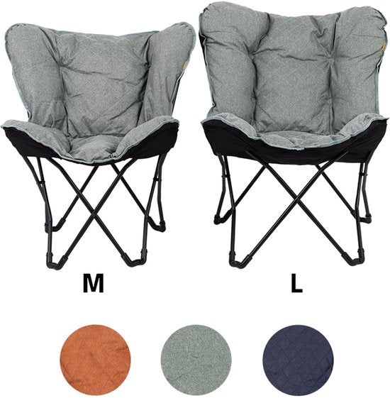 Bo-Camp - Industriel - Chaise papillon - Himrod - Cationique - Argile