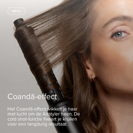 MAE® Airstyler PRO II + Diffuseur - Fer à friser 6 en 1, sèche-cheveux multifonction - Appareil de coiffure - Brosse à boucler et brosse lissante