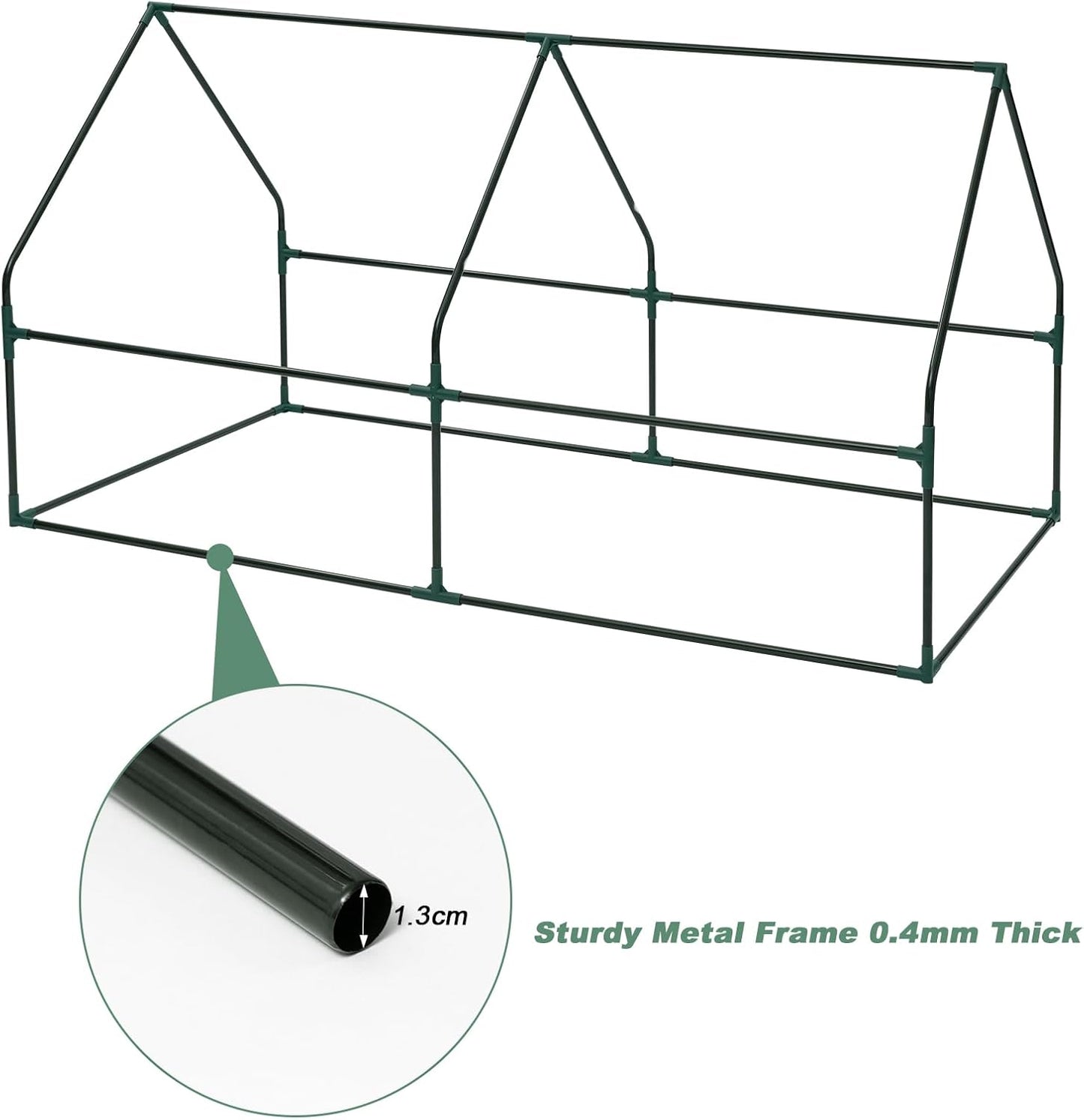 Serre en film plastique Woltu - 180 x 90 x 90 cm - Transparent