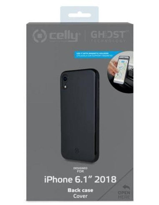 Celly Ghost Skin Thin Back Cover Apple iPhone XR Black