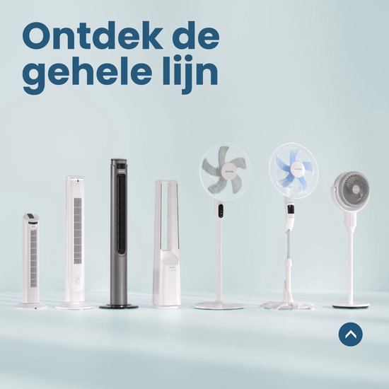 Auronic Ventilateur trépied - Ventilateur sur pied - Refroidisseur d'air - Ventilateur de sol et de table - Omni - 3 vitesses - Ventilateur silencieux - Ventilateur - Avec télécommande - Noir