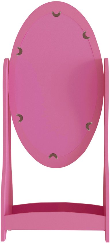 DMV - Miroir - Miroir sur pied - Miroir maquillage - Miroir sur pied petit - Miroir nursery - Miroir rose - Miroir sur pied rose