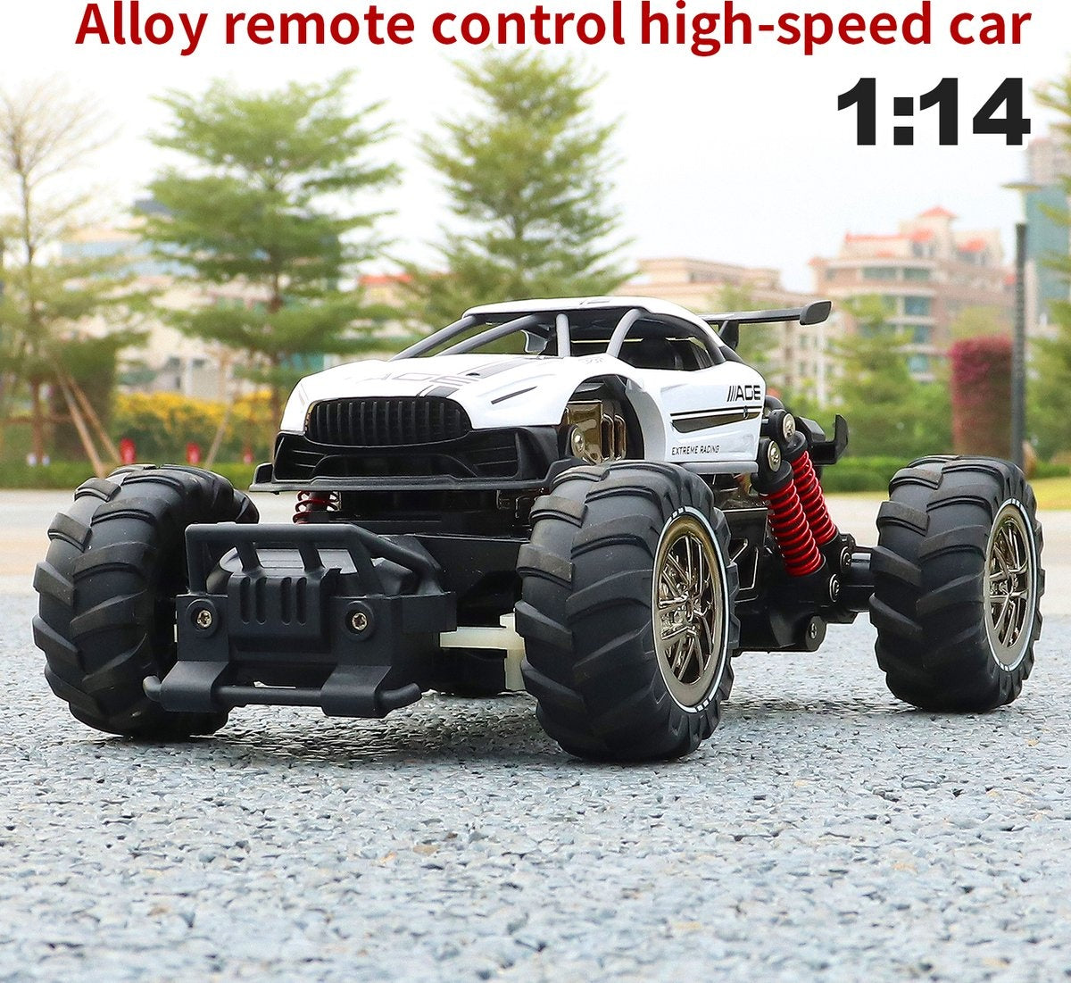 Fuegobird RC Car - Véhicule RC - voiture jouet à grande vitesse - blanc