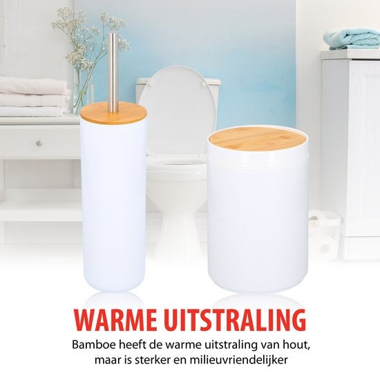 Alpina Set de bain et de toilette en bambou - 6 pièces