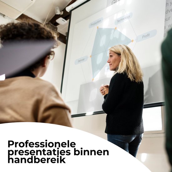 Denver Mini Beamer Full HD - Streaming depuis votre téléphone (USB-C) - Mini projecteur - Télécommande incluse - HDMI/AUX/USB-C - PR800