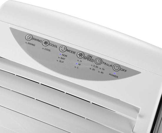 Climatiseur mobile – Minuterie réglable – Télécommande – Pas besoin de tuyau – Rafraîchit et déshumidifie – Tristar AT‑5468 – Blanc