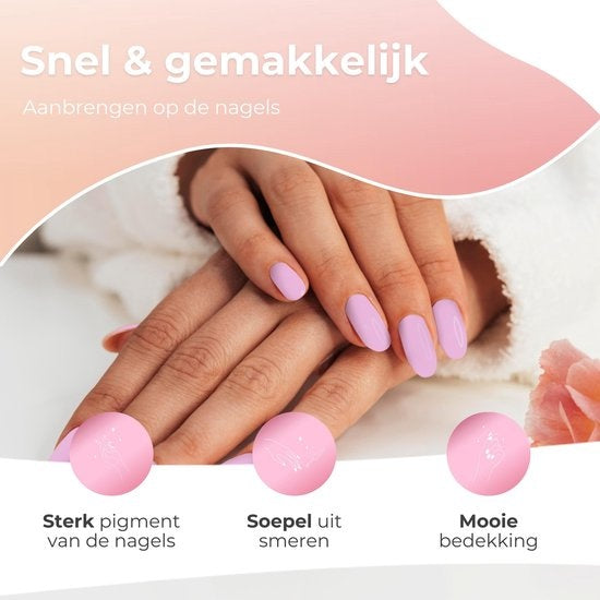 Vernis semi permanent Moods Gellac - Set de 6 pièces - Vernis à ongles en gel - 8ML - Miami Vibes Edition - Gellac - Nails - Gel Polish Starter Pack - Pastel Colours