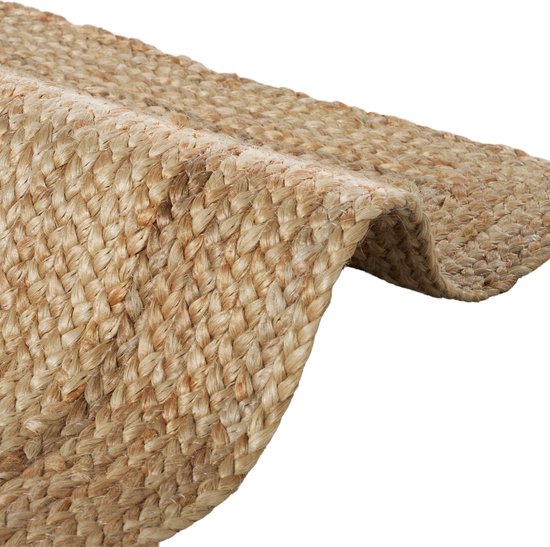 tectake® Tapis tissé à la main - Style Boho - Jute, tissage plat - Peu d'entretien - 290x200cm - Pour l'intérieur - Tapis vintage