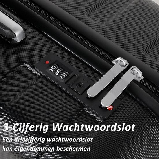 Valise cabine TAN.TOMI 41 L – Coque rigide en ABS – 4 roulettes – Serrure à combinaison