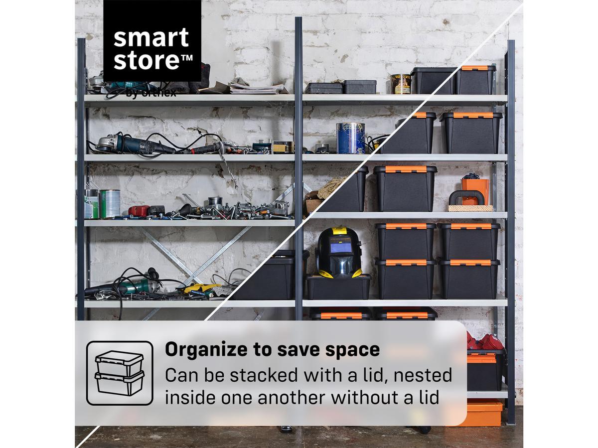 Boîte de rangement Orthex SmartStore Pro 15 - Empilable - 14 litres - Noir
