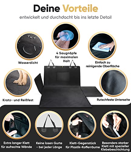Protection de coffre pour chien Heldenwerk - Imperméable - Noir