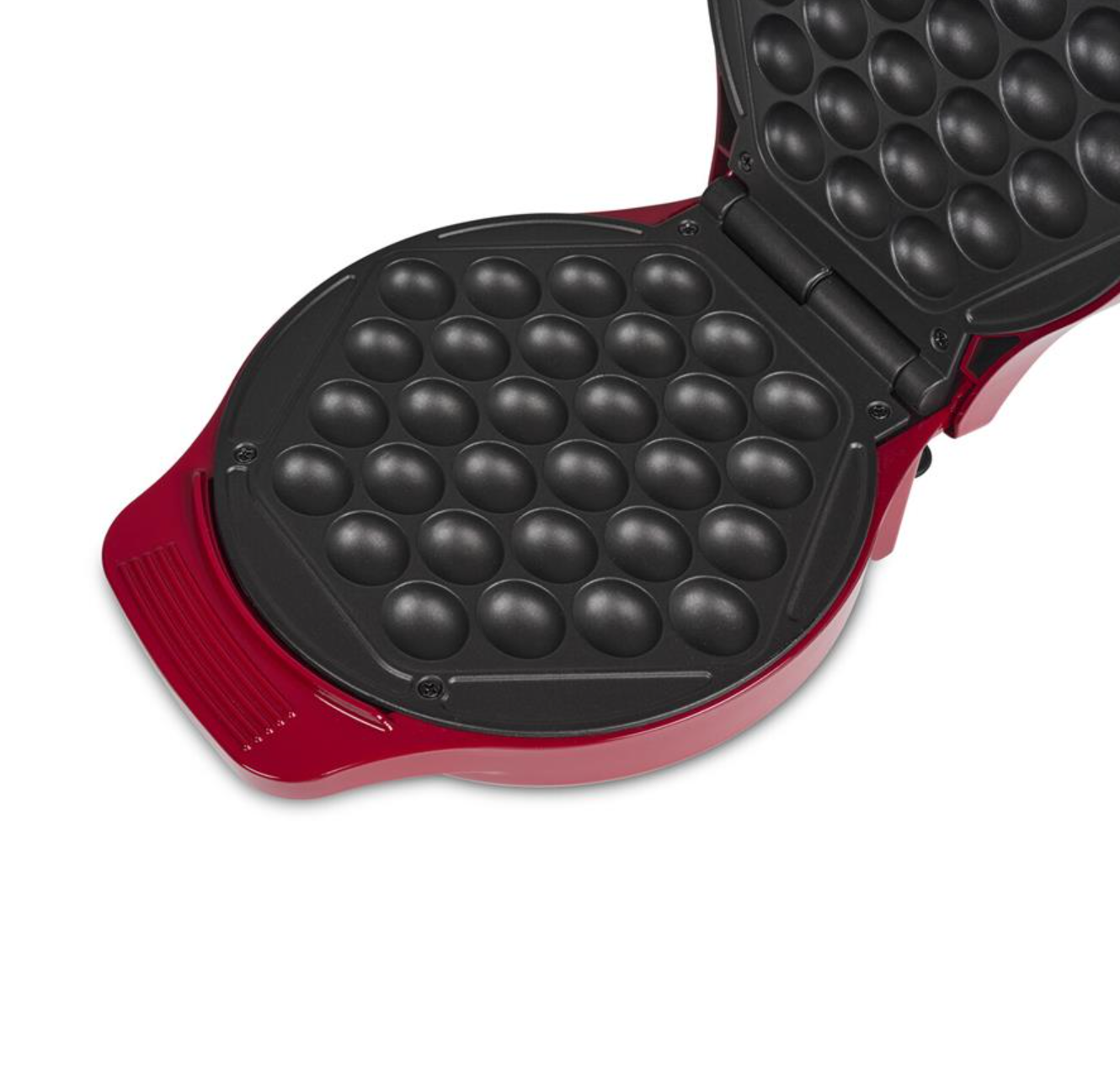 Gaufrier Princess 132471 - Gaufres à bulles - Ø 18 cm - 1 000 W - Rouge