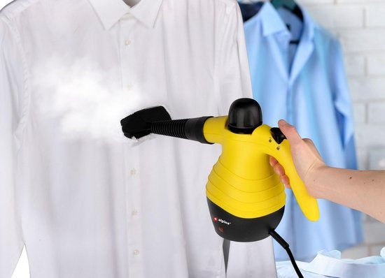 alpina Steam Cleaner - Nettoyeur vapeur portatif - compact et portable - tue les bactéries - avec 10 accessoires - 1050 Watts