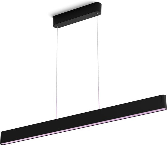 Suspension Philips Hue Ensis - lumière blanche et colorée - noire