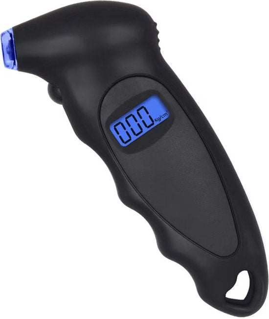 Garpex® Tyre Pressure Gauge - Manomètre pour pneus - Lampe de poche intégrée - Numérique - Manomètre