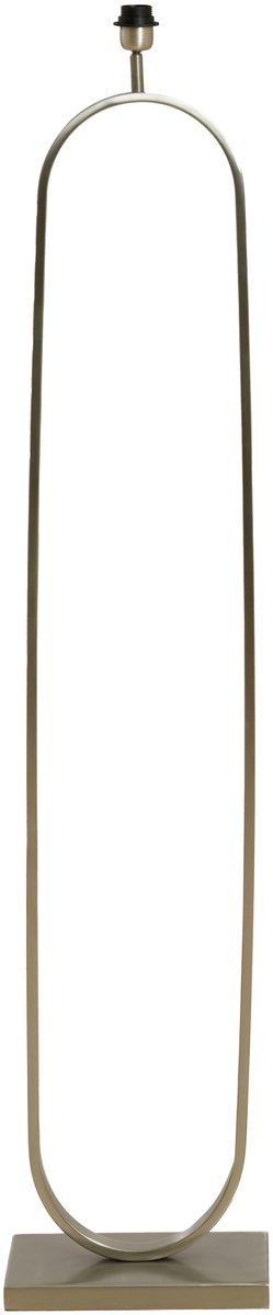 Light & Living Lampadaire Jamiri 142 cm - Nickel - Lampadaire en métal (abat-jour exclu)