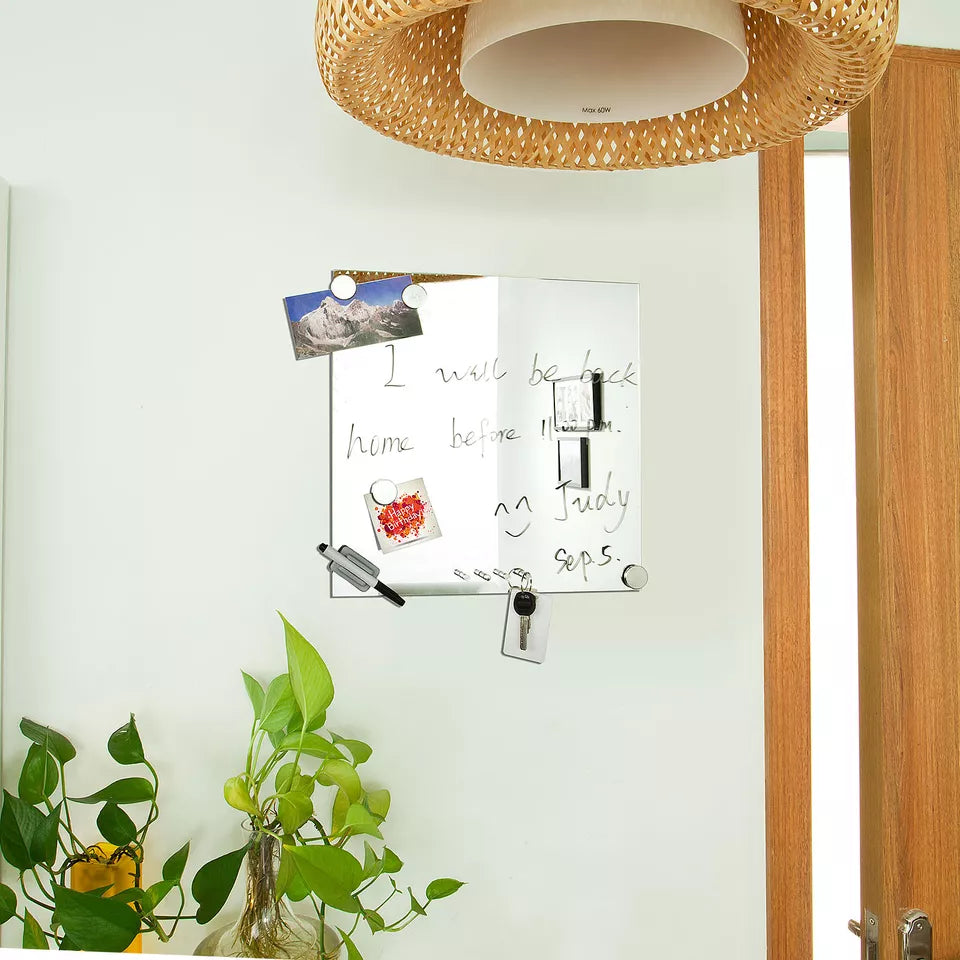 SoBuy Tableau magnétique FRG46 - Magnétique - 40 x 40 cm - Blanc
