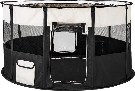 TecTake - Tapis pour chiots Carola - Noir - (Ø x H) 114 x 58 cm