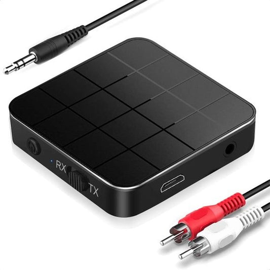 Adaptateur Bluetooth 2-en-1 – Strex – Émetteur + récepteur – Jack 3,5 mm – 200 mAh – Noir