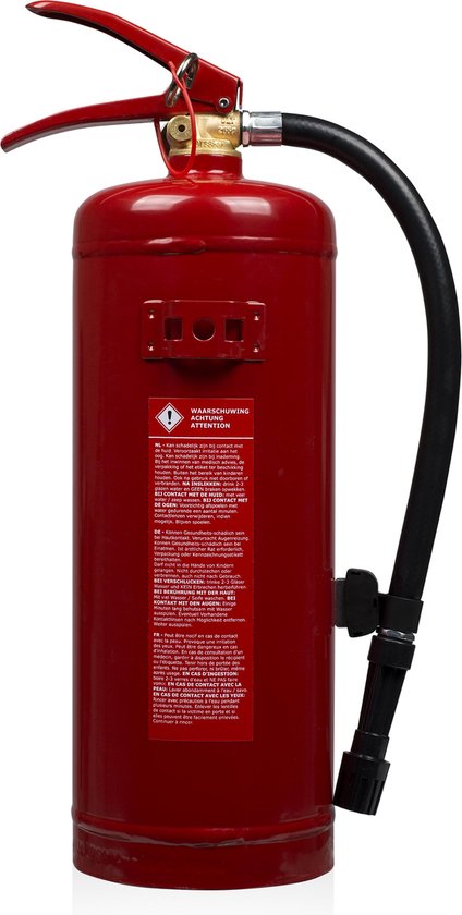 Smartwares FEX-15230 - Extincteur à mousse 3 L - Avec support de fixation - Classes d'incendie A et B - Certifié BSI