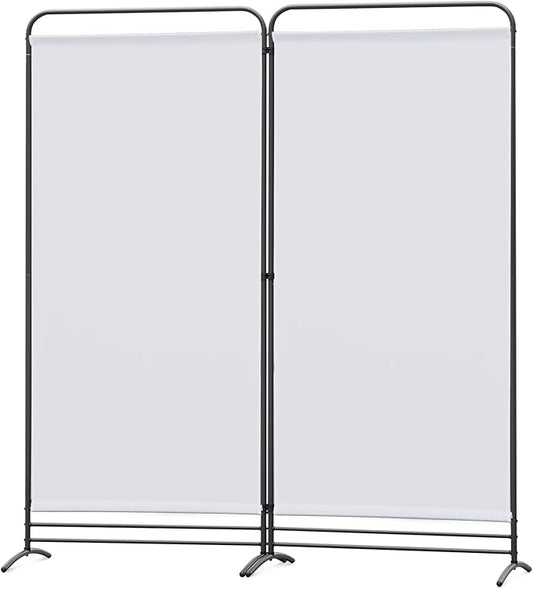 Paravent Angel Living - 2 panneaux - 162 cm de haut - Souple - Beige/Naturel