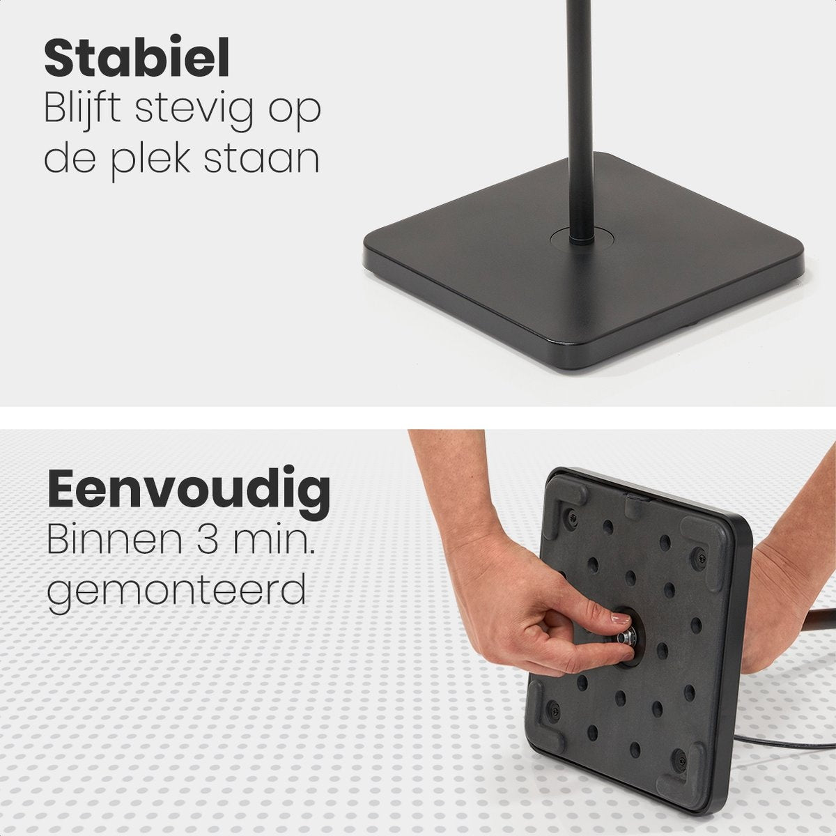 Auronic Floor Lamp - Lampadaire LED - Adapté au salon - Dimmable - Noir