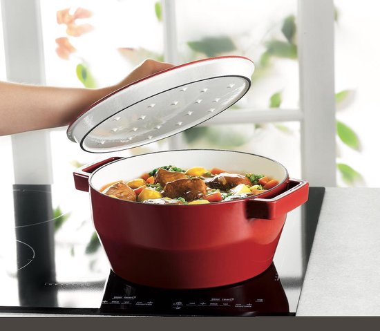 Casserole Pyrex Slowcook - Fonte - Ø 24 cm - 3.6 l - Rouge