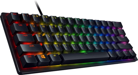 Razer Huntsman Mini - Clavier gaming - Commutateurs Red linéaires - RGB - Disposition 60 % - QWERTY - Noir